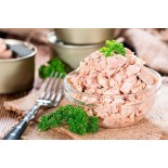 عرض تونة مفتتة حارة  أو باردة